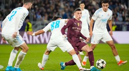 Phil Foden počas zápasu Slovan Bratislava - Manchester City v 2. kole ligovej fázy Ligy majstrov.