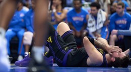 Zranený Luka Dončič.