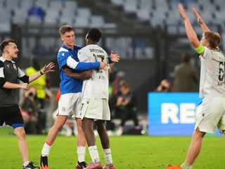 Radosť hráčov Plzne