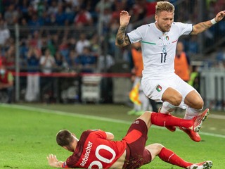 Zápas Švajčiarsko - Taliansko v kvalifikácii na MS vo futbale 2022.