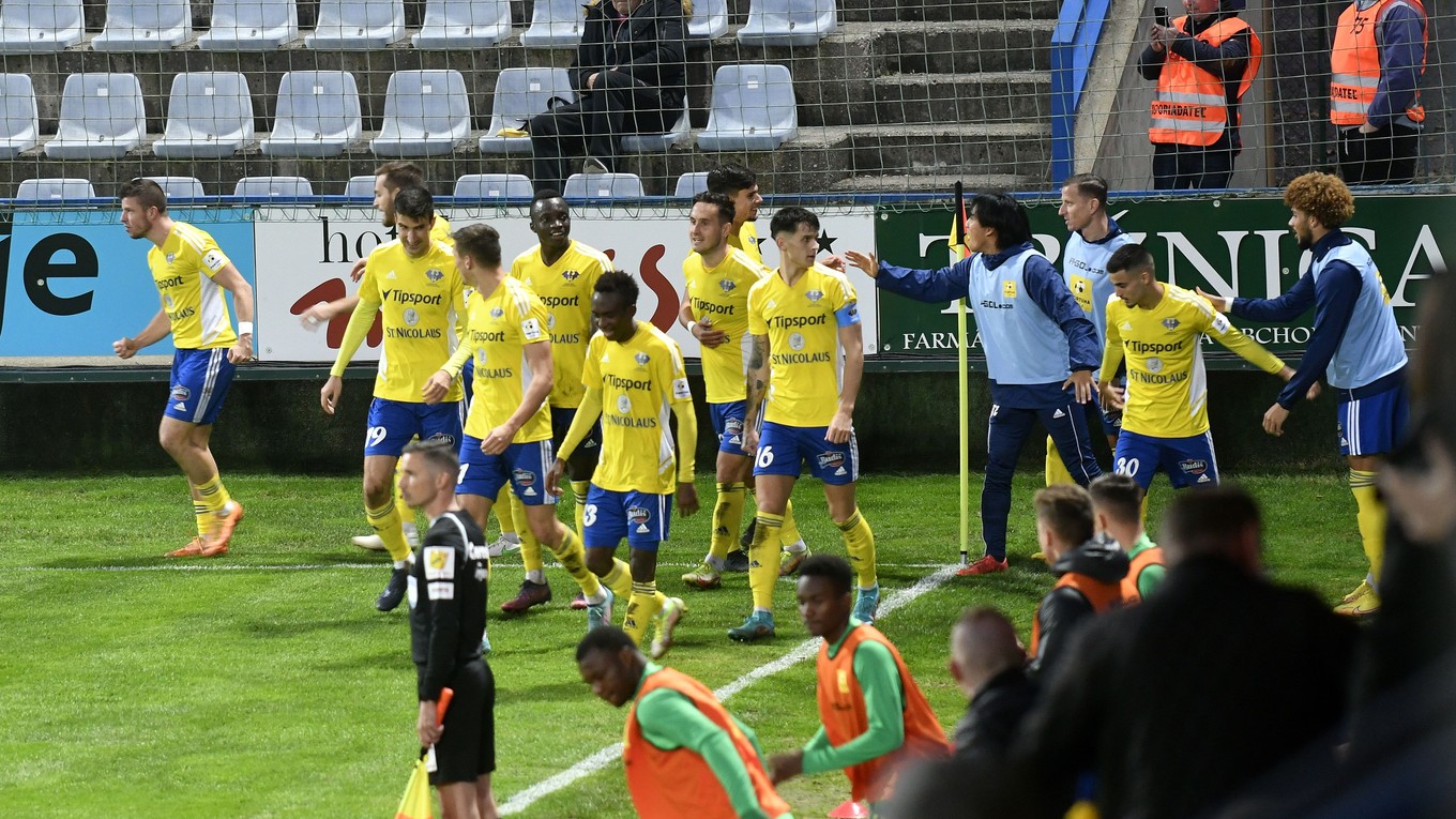 Futbalisti MFK Zemplín Michalovce.