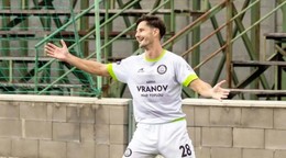 Futbalista Miloš Paľo v drese MFK Vranov nad Topľou.