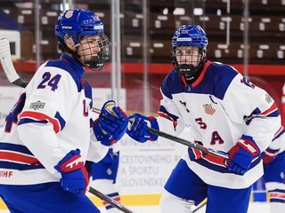 Hokejisti USA počas MS U18 2026.