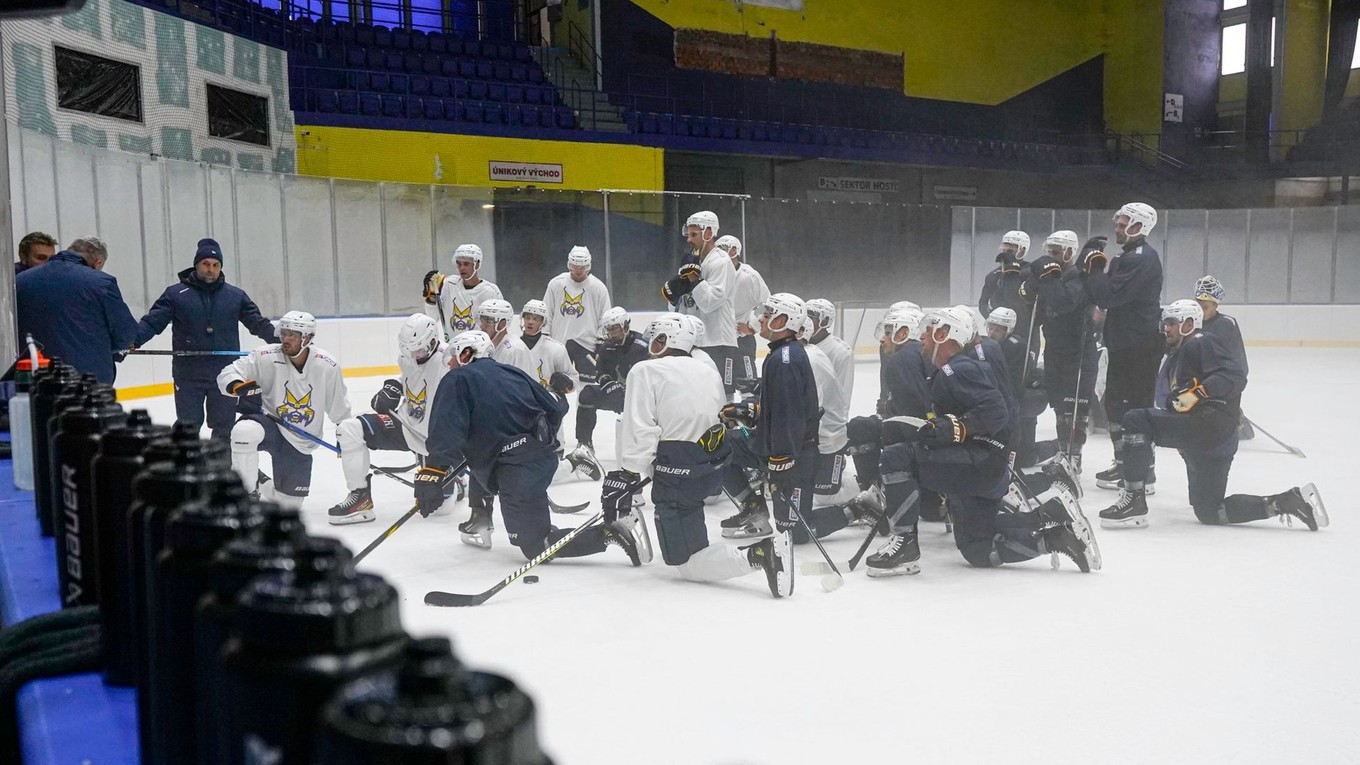 Hokejisti Spišskej Novej Vsi na tréningu