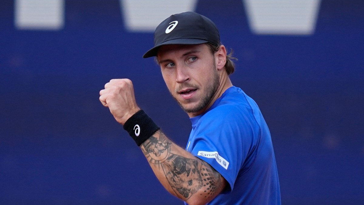 Slovenský tenista Alex Molčan na turnaji ATP v Mníchove.