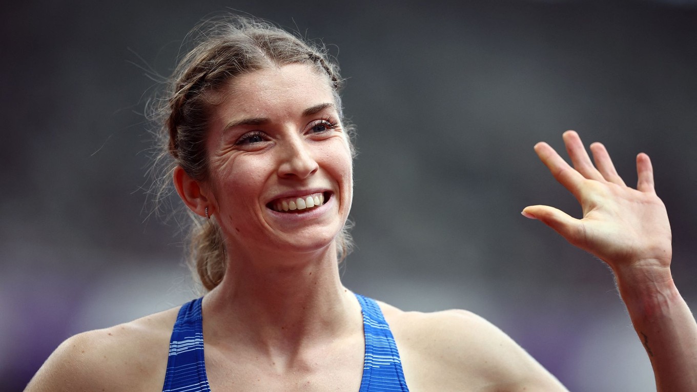 Slovenská atlétka Emma Zapletalová počas MS v Tokiu 2025. 
