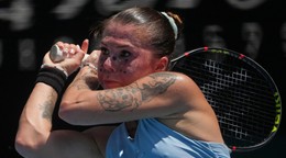 Ukrajinská tenistka Oleksandra Olijnykovová počas Australian Open 2026.