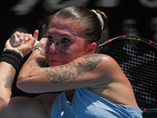 Ukrajinská tenistka Oleksandra Olijnykovová počas Australian Open 2026.