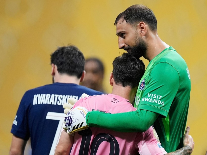 Gianluigi Donnarumma a Lionel Messi