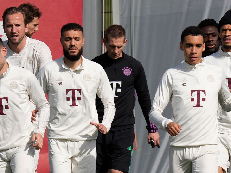 Tréning hráčov Bayernu