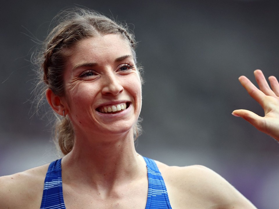 Slovenská atlétka Emma Zapletalová počas MS v Tokiu 2025. 