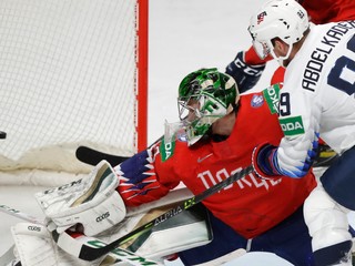 Zápas Nórsko - USA na MS v hokeji 2021.