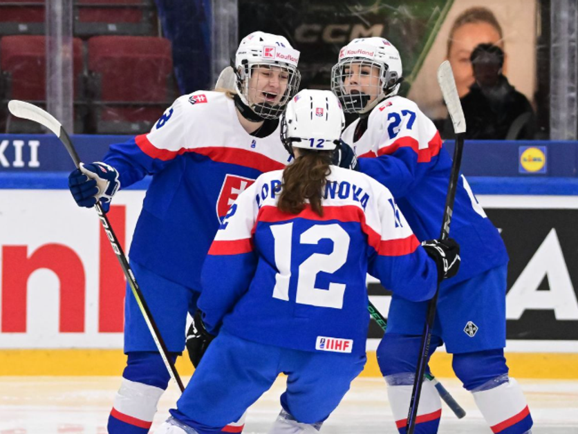 Slovenské hokejistky na MS v hokeji žien do 18 rokov.