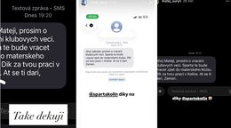 Sparta Kolín napísala hráčom rovnaké esemesky.