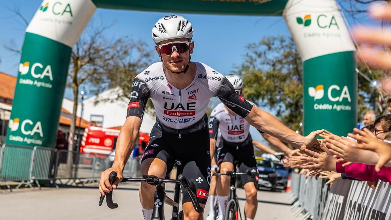 Slovenský cyklista Matthias Schwarzbacher.