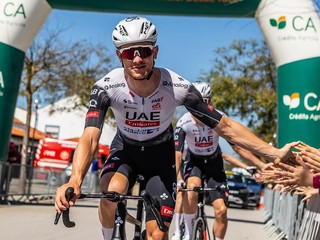 Slovenský cyklista Matthias Schwarzbacher.