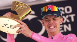 Slovinský cyklista Jakob Omrzel vyhral Giro Next Gen 2025.