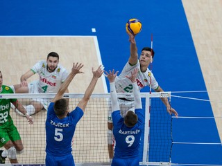 Fotka zo zápasu Bulharsko - Česko v semifinále MS.