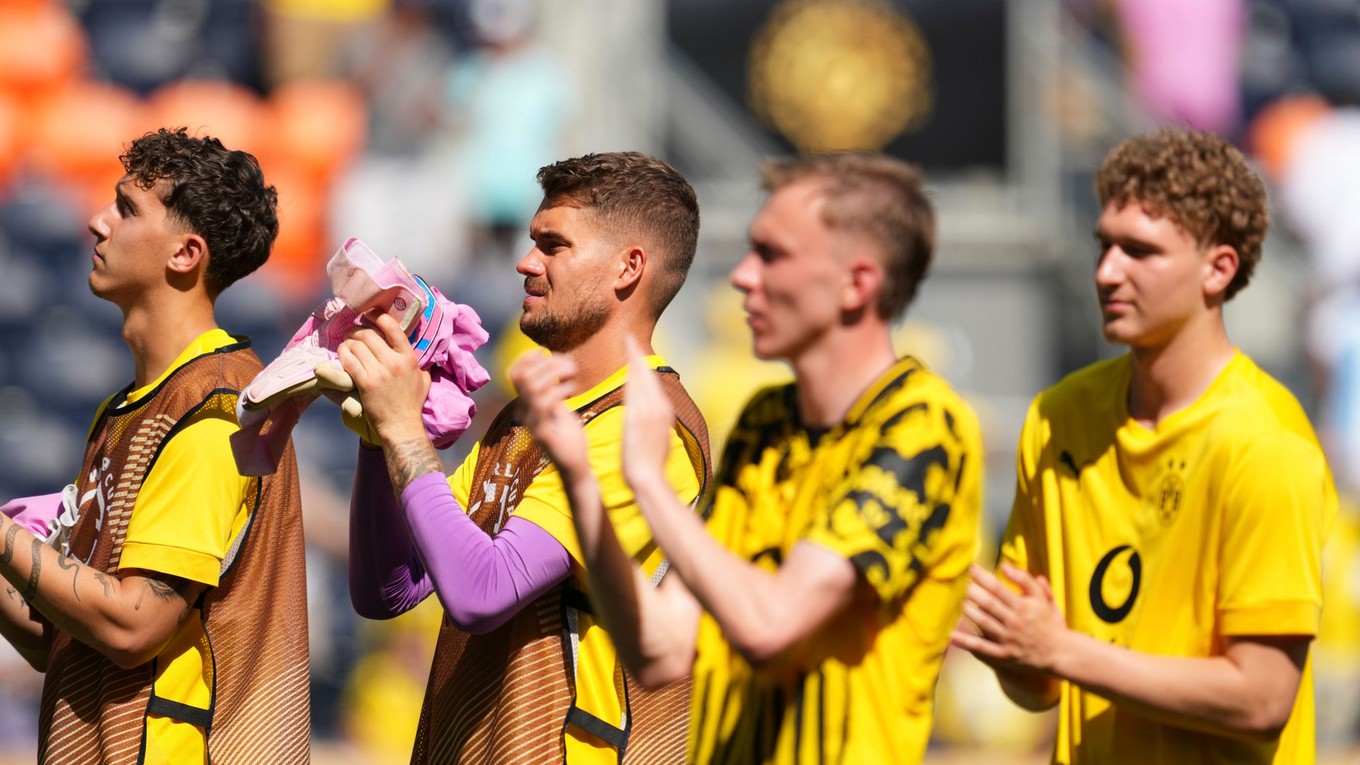 Futbalisti Borussie Dortmund.