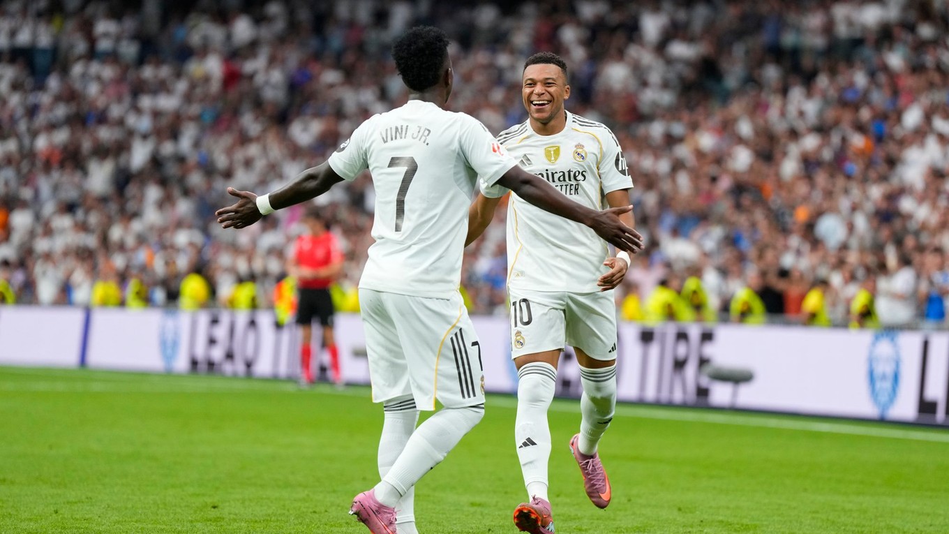 Kylian Mbappe a Vinicius Junior.