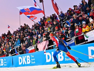 Slovenská biatlonistka Paulína Bátovská Fialková počas pretekov v Novom Meste na Morave.