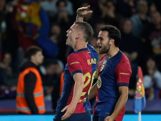 Dani Olmo oslavuje gól