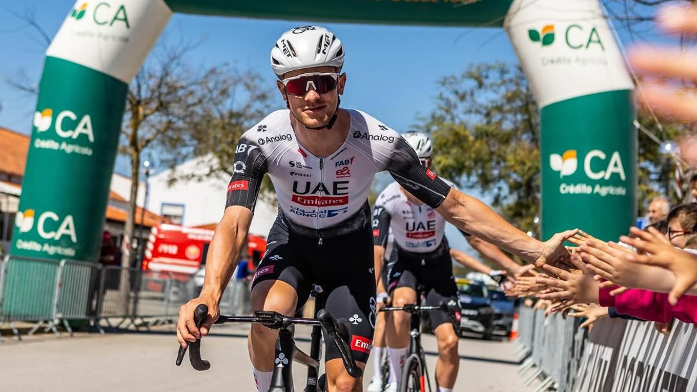 Slovenský cyklista Matthias Schwarzbacher.