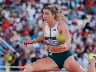 Emma Zapletalová počas Diamantovej ligy v Rabate. 