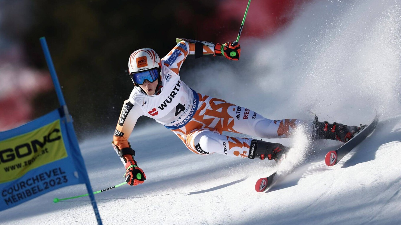 Petra Vlhová v obrovskom slalome na MS v lyžovaní. 
