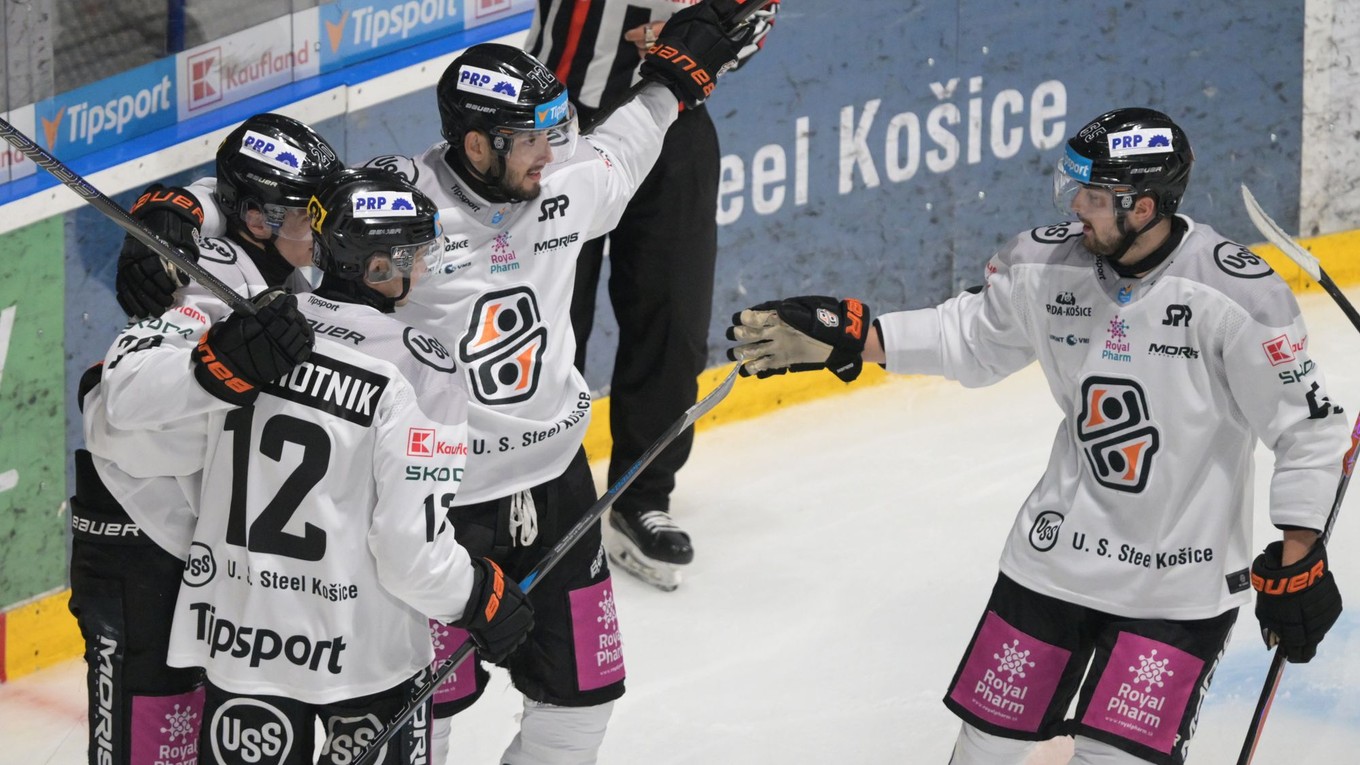 Gólová radosť hráčov Košíc
