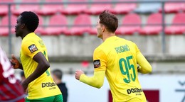 Marko Roginič oslavuje gól