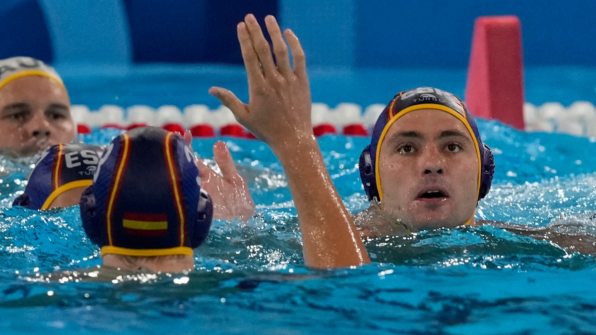 Španielski reprezentanti vo vodnom póle. 