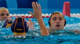 Španielski reprezentanti vo vodnom póle. 