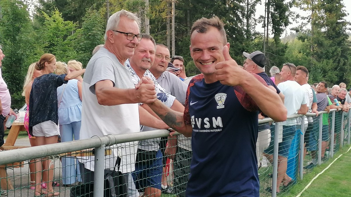 Rozradostený Mário Kurák po zápase s Rimavskou Sobotou.