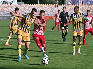 Momentka zo zápasu MFK Dukla Banská Bystrica - DAC Dunajská Streda v 3. kole Niké ligy.