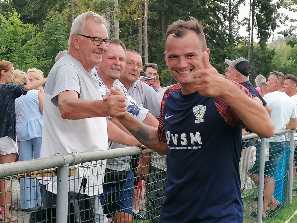 Rozradostený Mário Kurák po zápase s Rimavskou Sobotou.