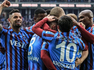 Radosť futbalistov Trabzonsporu.