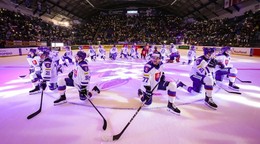 Slovenskí hokejisti počas Vianočného Kaufland Cupu.