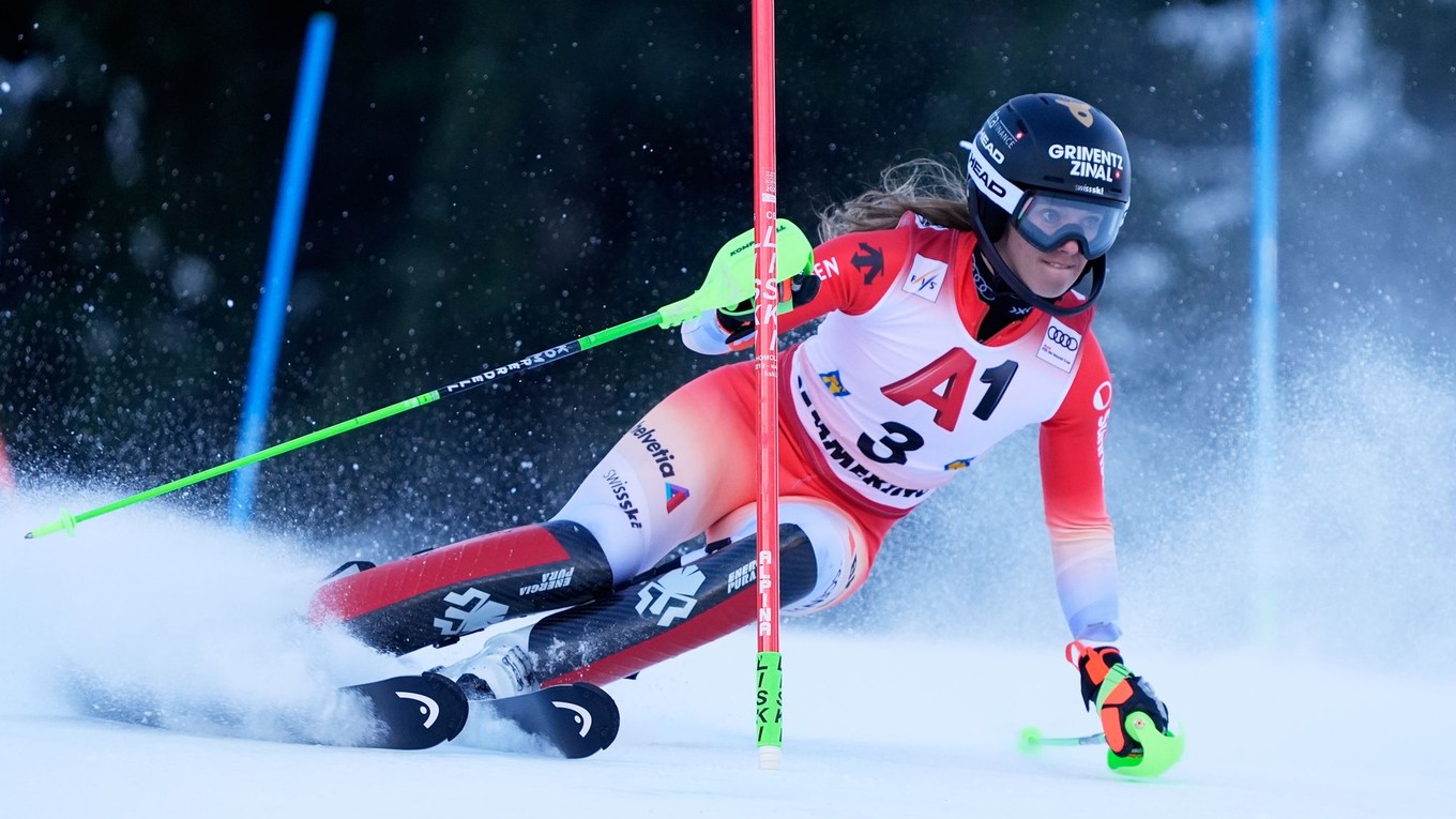 Camille Rastová počas slalomu v rakúskom Semmeringu.