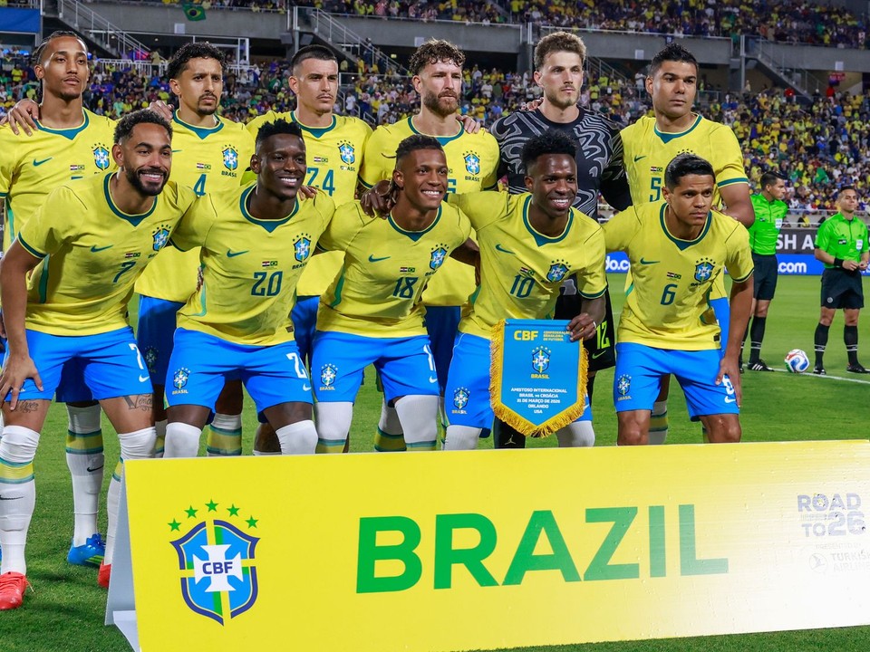 Futbalisti Brazílie.