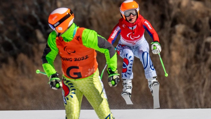 Henrieta Farkašová na zimných paralympijských hrách 2022 v Pekingu.