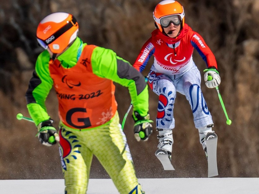 Henrieta Farkašová na zimných paralympijských hrách 2022 v Pekingu.