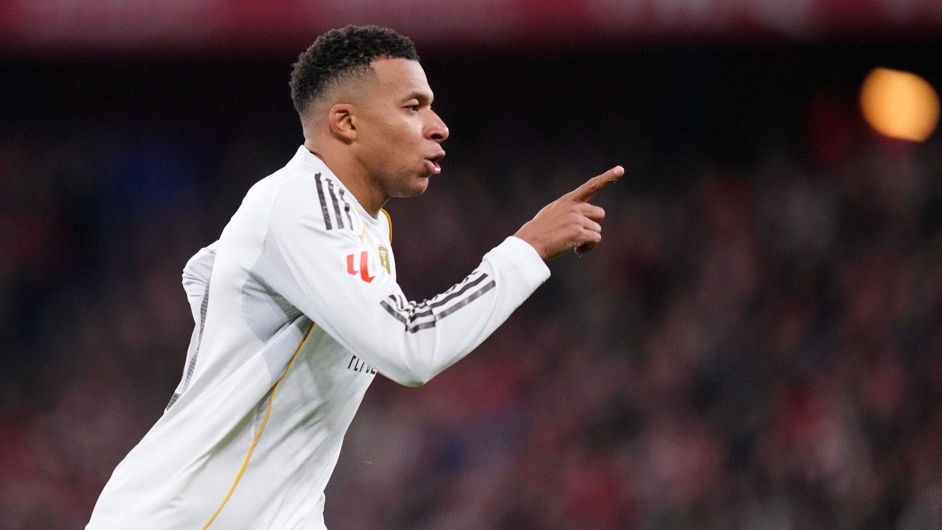 Kylian Mbappé sa teší z gólu