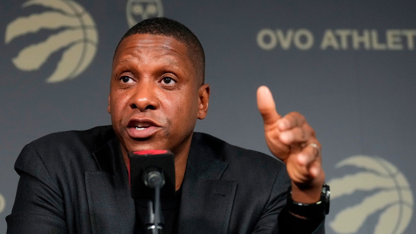 Na archív nej snímke z 18. januára 2024 prezident basketbalového tímu Toronto Raptors Masai Ujiri.