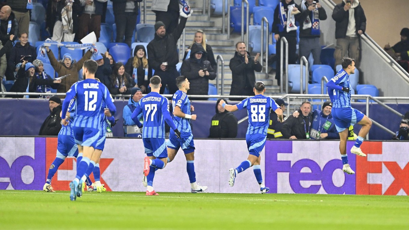 Futbalisti ŠK Slovan Bratislava. 