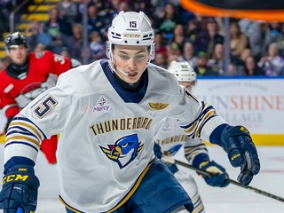 Dalibor Dvorský v drese tímu Springfield Thunderbirds.