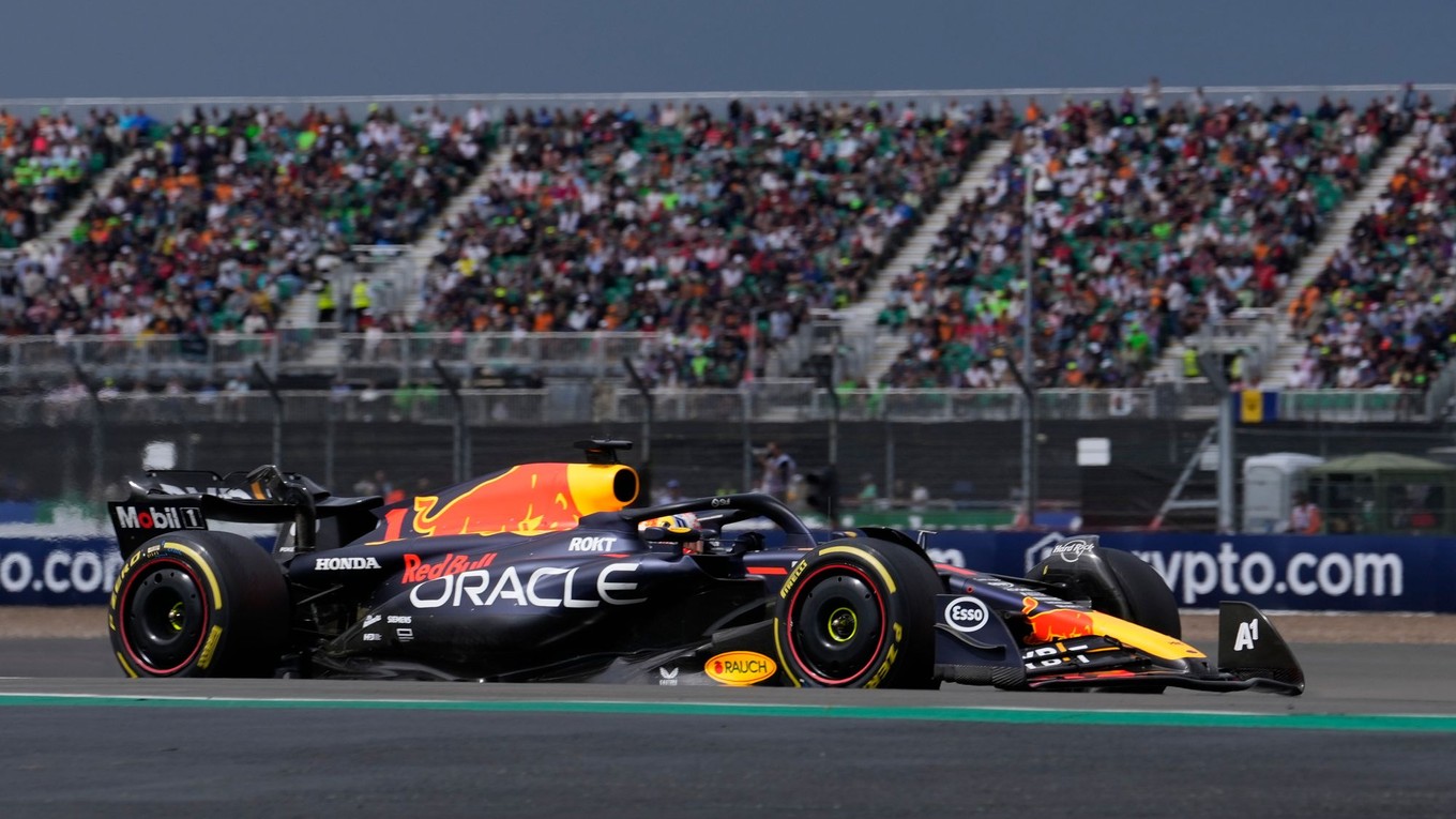 Max Verstappen na Red Bulle počas Veľkej ceny Veľkej Británie 2023.
