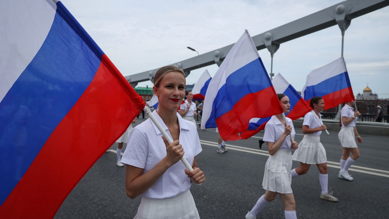 Spomienková ceremónia na Olympijské hry 1980, ktoré sa konali v Moskve.