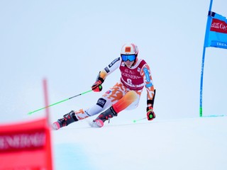 Petra Vlhová počas obrovského slalomu v Mont-Tremblant 2023.