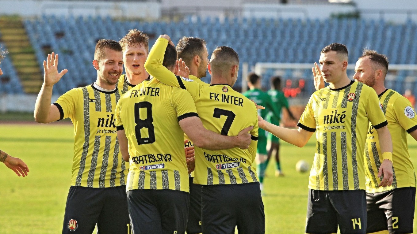 Futbalisti Interu Bratislava.